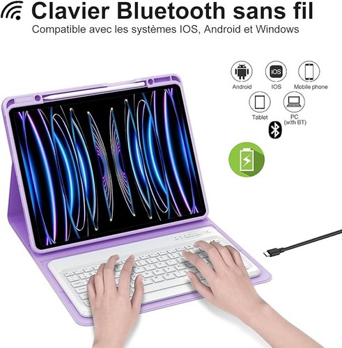 étui clavier bluetooth - Étui, azerty